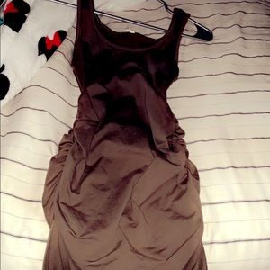 Beautiful olive green dress curvy sides by dress only wore once